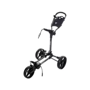 image of Fast Fold Slim Golf Trolley - Charcoal/Black