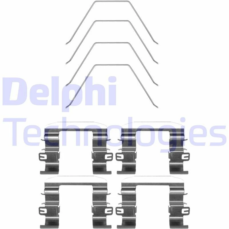 Image of DELPHI Brake pad fitting kit DELPHI LX0669