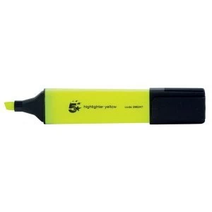 Image of 5 Star Office Highlighter Chisel Tip 1 5mm Line Yellow Pack 12