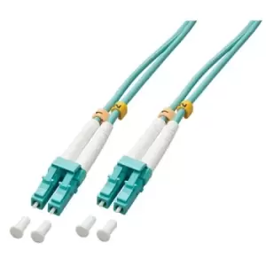 Image of Lindy 46371. Cable length: 2m Fibre optic type: OM3 Connector 1: LC Connector 2: LC Core diameter: 50 m Full duplex