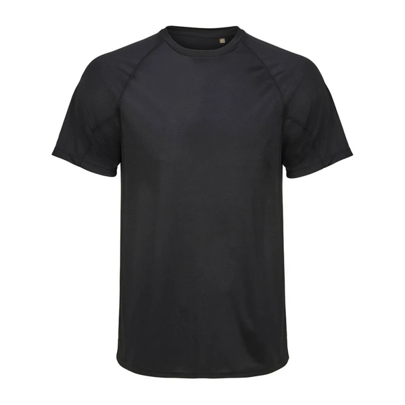 Image of SOL'S Mens Performance Ripstop T-Shirt in Black Size: XS Black Male XS