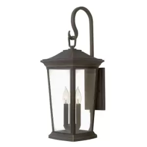 Image of Outdoor IP44 3 Bulb Wall Light Oil Rubbed Bronze LED E14 60W