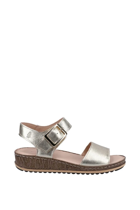 Image of Hush Puppies Womens Ellie' Sandal in Gold Size: 7 Gold Female 7