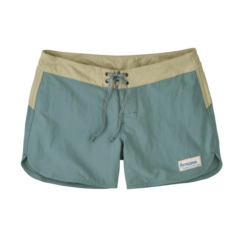 Image of Womens board shorts Patagonia Wavefarer 5 in Bleu Female 28
