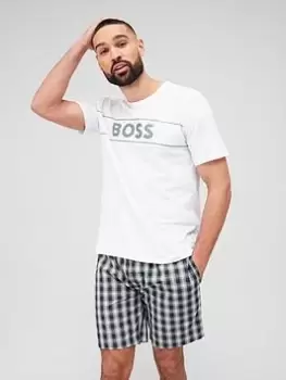 image of BOSS Bodywear Urban Shortie Pyjama Set, Green, Size XL, Men