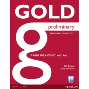 Image of Gold Preliminary Maximiser with Key