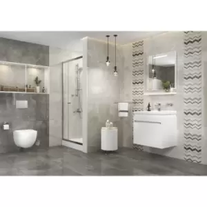 Image of Cream Stone Effect Floor Tile 60 x 60cm - Pedra