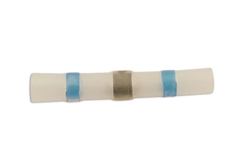 image of Blue Solder Type Heatshrink Butt Connector Pk 25 Connect 30694