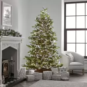 Image of The Winter Workshop - 2000 LED Compact Cluster Lights for 10ft Christmas Tree - Indoor & Outdoor Multi Function Timer Megabrights - Cool White