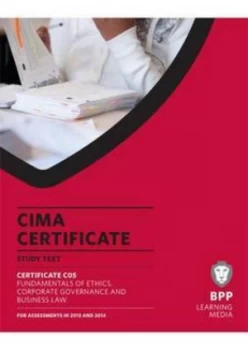 Image of Cima - Fundamentals of Ethics Corporate Governance and Business Law by Bpp Learning Media Paperback