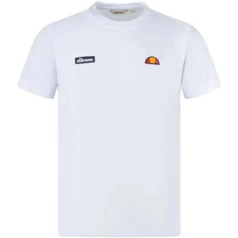 Image of Ellesse Mens Floran Tee in White Size: 2XL White Male 2XL