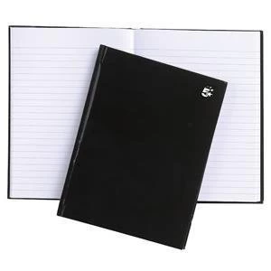 image of 5 Star A5 Notebook Casebound Hard Cover Ruled Black Pack of 5