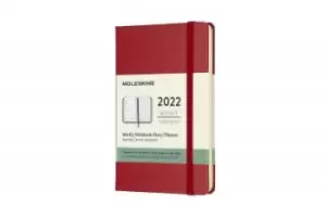 image of Moleskine 2022 12-Month Weekly Pocket Hardcover Notebook: by Moleskine