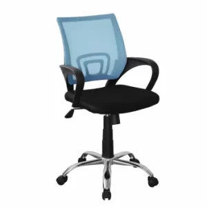 image of Loft Study Office Chair with Mesh Back, Blue