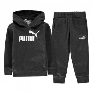 image of Puma Hooded Jogger Fleece Tracksuit Infant Boys - Charcoal