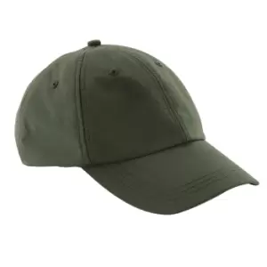 image of Beechfield Unisex Outdoor Waterproof 6 Panel Baseball Cap (Pack of 2) (One Size) (Olive)