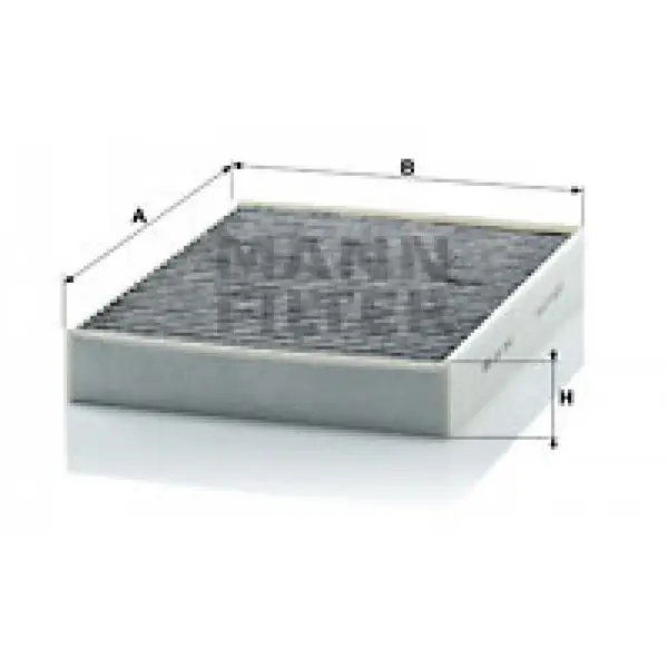 Image of Cabin Air Filter Cuk2847 By Mann-Filter