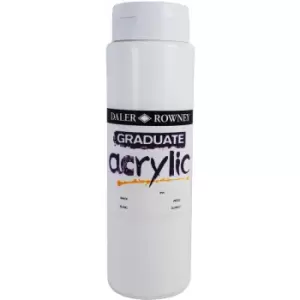 image of Daler Rowney 123500011 Graduate Acrylic Paint 500ml Titanium White