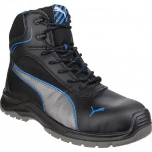 image of Puma Mens Safety Atomic Mid Water Resistant Safety Boots Black Size 12