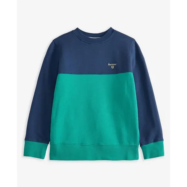 image of Barbour Boys' Benjamin Sweatshirt - Blue 5 - 6 Years