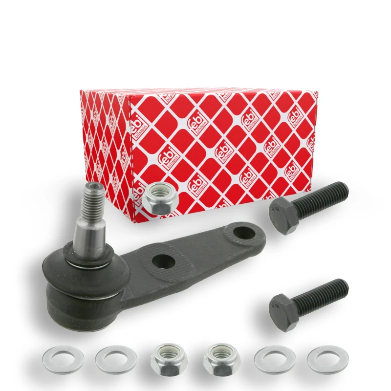 Image of FEBI BILSTEIN 27240 Ball joint OE Turbo NEW, Front Axle Right, with fastening/mounting material Support-/Steering Link (2462)