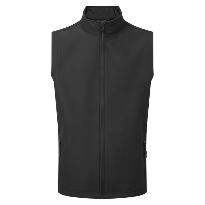 Image of Premier Premier Men Windchecker Printable Gilet in Black Size: Small Black S Male 5063238278547