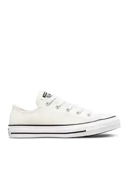 Image of Converse Chuck Taylor All Star Millennium Glam Junior Ox Trainers, Silver/Pink, Size 4