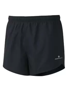 image of Ronhill Core Split Running Shorts - Black Size M Men