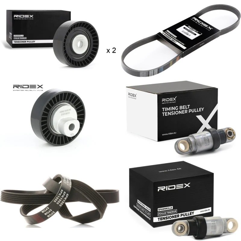 Image of RIDEX 542R0645 V-ribbed belt set V-Ribbed Belt Set (542)