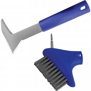 image of Faithfull Auto-Lock Patio Steel Brush and Weeder