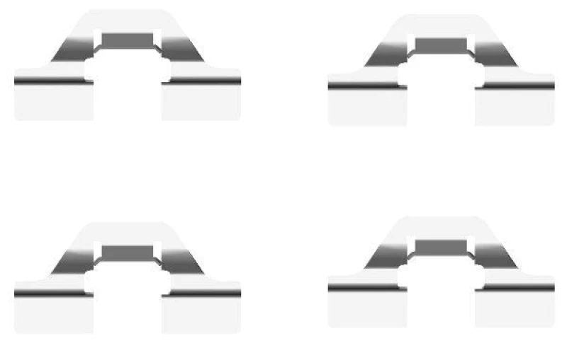 Image of HELLA Brake pad fitting kit HELLA 8DZ 355 203-231