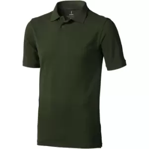 Elevate Mens Calgary Short Sleeve Polo (S) (Army Green)