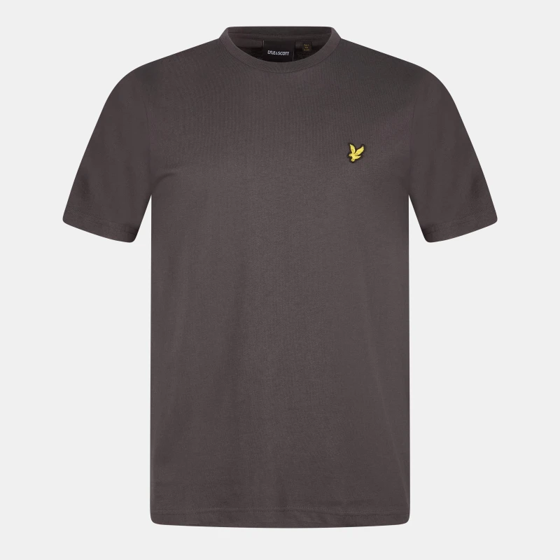 Image of Lyle & Scott Plain Logo T-Shirt Gunmetal S