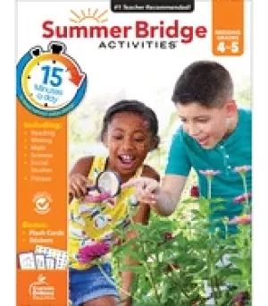 Image of summer bridge activities grades 4 5 workbook for summer learning loss math