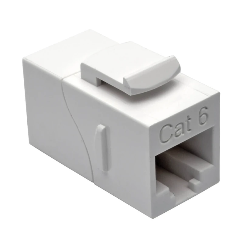 Image of Tripp Lite N235-001-WH Cat6 Straight-Through Modular In-Line Snap-In C