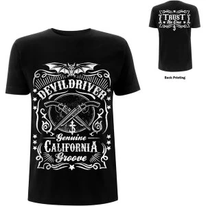 Image of DevilDriver - Sawed Off Unisex Large T-Shirt - Black