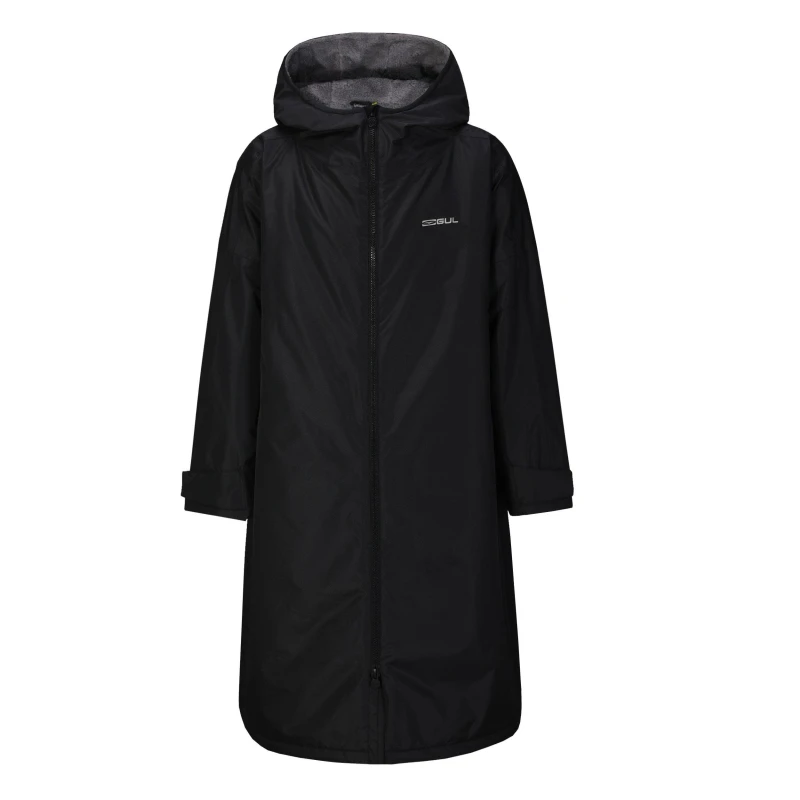 Image of Gul Unisex Adults Waterproof Fleece Lined Long Sleeve Oversized Fit Insulated Robe Black09 unisex XS