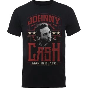 Johnny Cash - Man In Black Unisex X-Large T-Shirt - Black