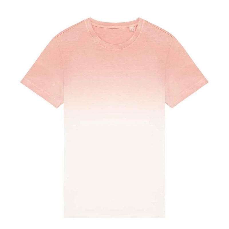 Image of Native Spirit Mens Dip Dye T-Shirt in Rose Size: Large Rose Male L