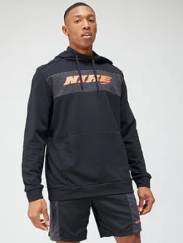 Image of Nike Training Dry Energy Graphic Pullover Hoodie - Black Size M Men