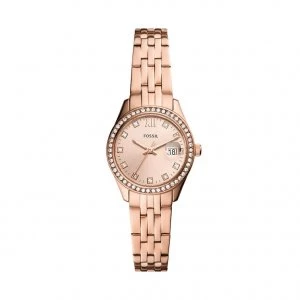 Image of Fossil Rose 'Micro Scarlette' Dress Watch - ES5038 - gold