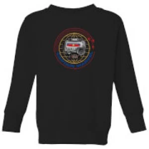 Image of Captain Marvel Pager Kids Sweatshirt - Black - 5-6 Years