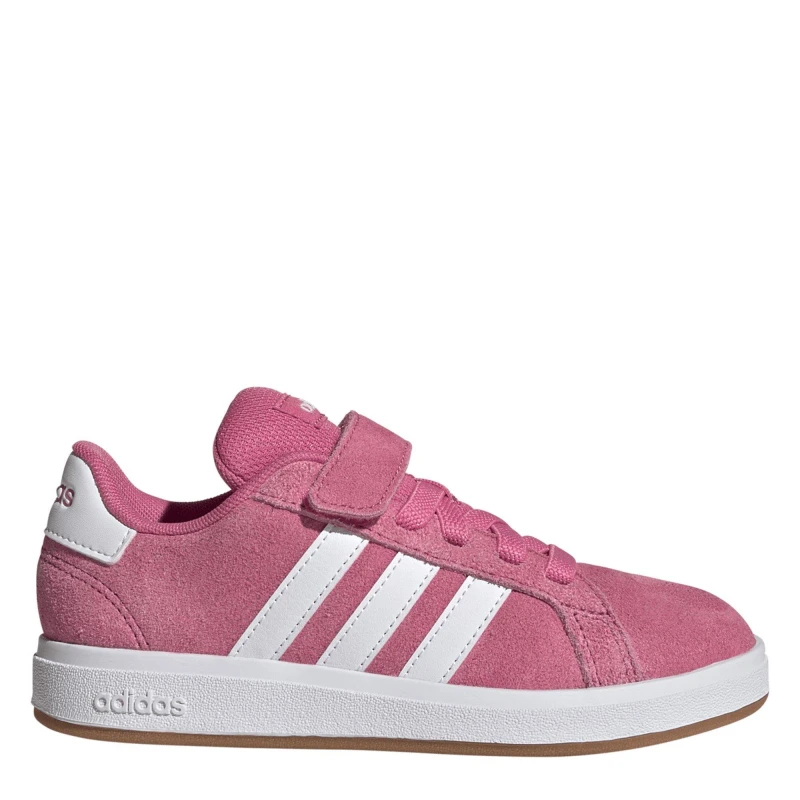 Image of adidas Grand Court Noughties Trainers Childrens Pink/Ftwr/Gum female 2 (34)