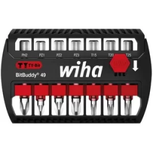 Image of Wiha 42116 Bit set 7 Piece Phillips, Pozidriv, TORX Plus