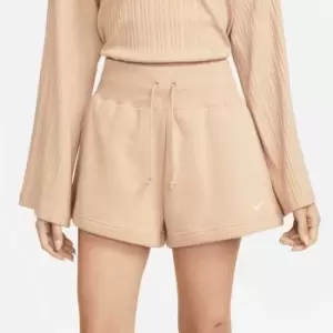 Image of Nike Nsw Phoenix Fleece Hr Shorts Womens, Hemp/Sail, Female, Shorts, FD1409-200