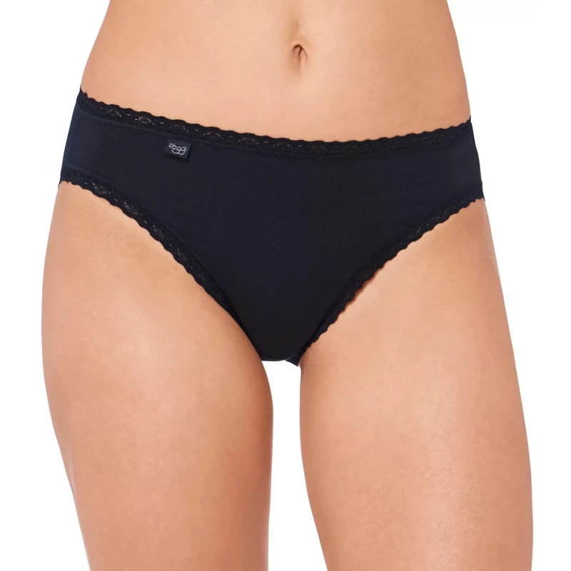 Image of Sloggi Womens cotton tai panties Sloggi 24/7 Lace Noir Female 42