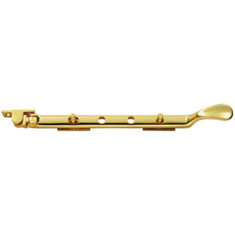Image of Loops Victorian Casement Window Stay 300mm Length 2 Pins Included Polished Brass Metallics