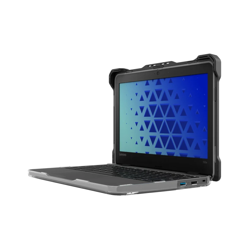 Image of Max Cases MAXCases Extreme Shell-L for Lenovo 300e/500e G3 Chrome, 300w/500w Windows 2:1 11" (Black/Clear) LN-ESL-300E-G3-BCLR
