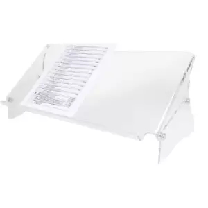 image of Dataflex ERGODOC document holder, height adjustable 160 - 235 mm, clear, transparent