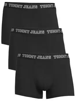 Image of Tommy Jeans 3pk Trunk - Black, Size 2XL, Men